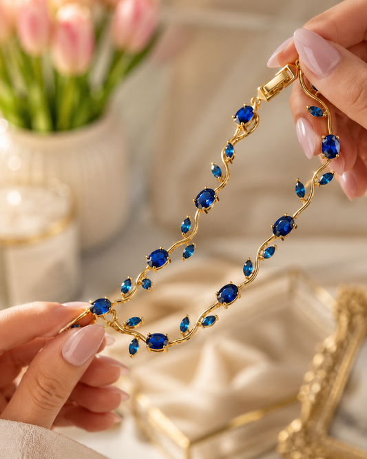 Royal Sapphire Tulip Bracelet