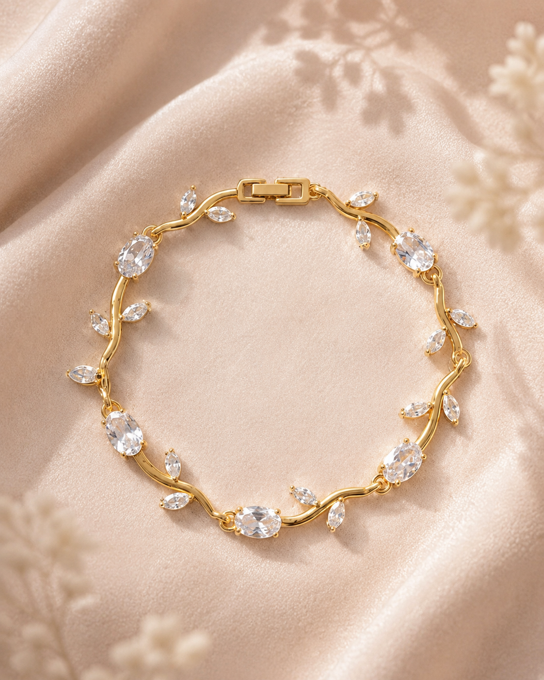Crystal Bloom Tulip Bracelet