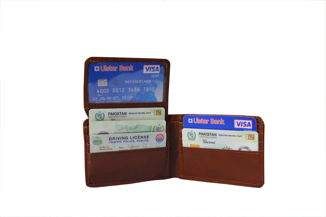 Slimline Smart Wallet with ID Card Holder- Leader Collection