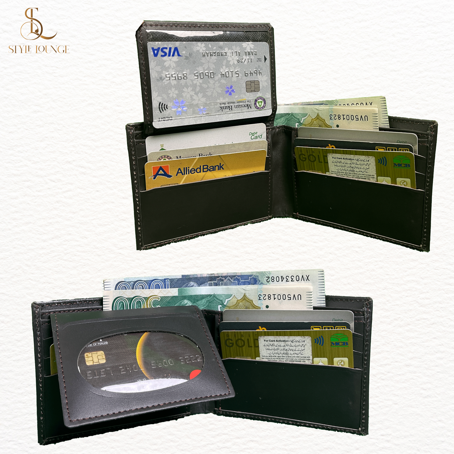 Genuine 100%  Slim Wallet for Men(WITH ZIP)