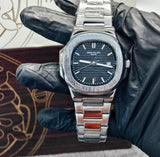 Premium Luxury Black Dial Stainless Steel Men's Watch