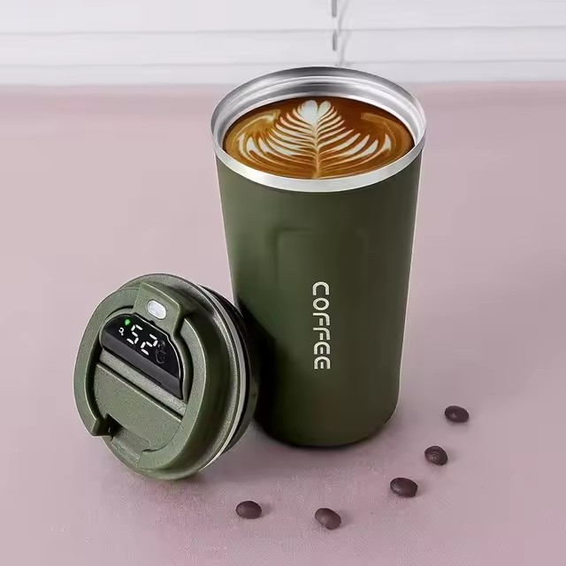 Sleek Stainless Steel Coffee Mug – Insulated Travel Cup for Hot & Cold Drinks