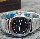 Premium Luxury Black Dial Stainless Steel Men's Watch