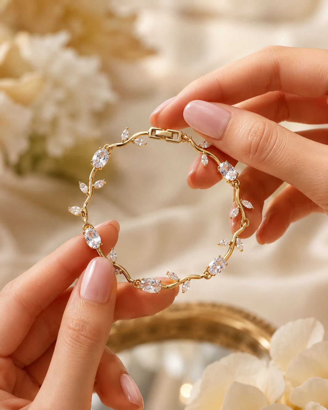 Crystal Bloom Tulip Bracelet