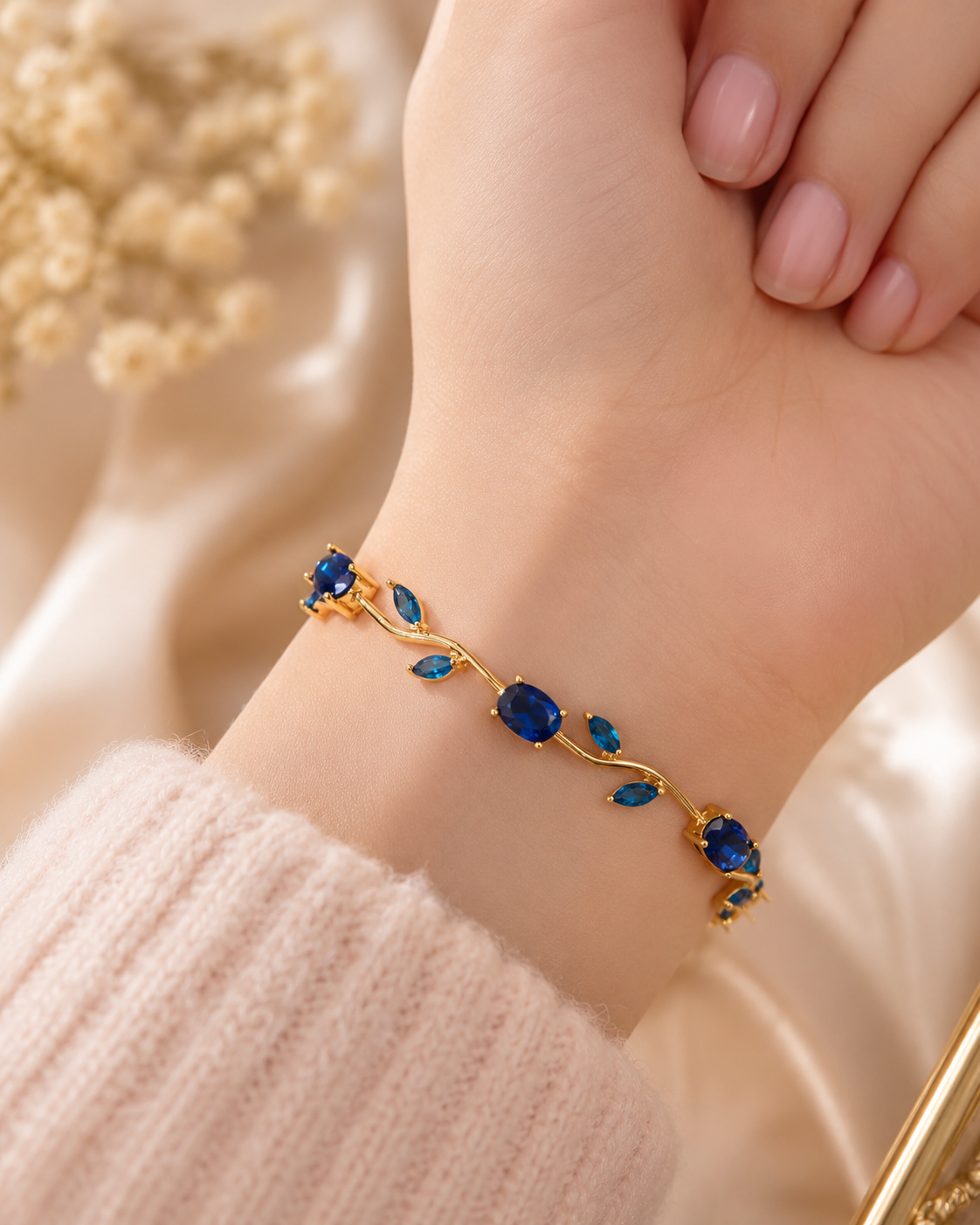 Royal Sapphire Tulip Bracelet