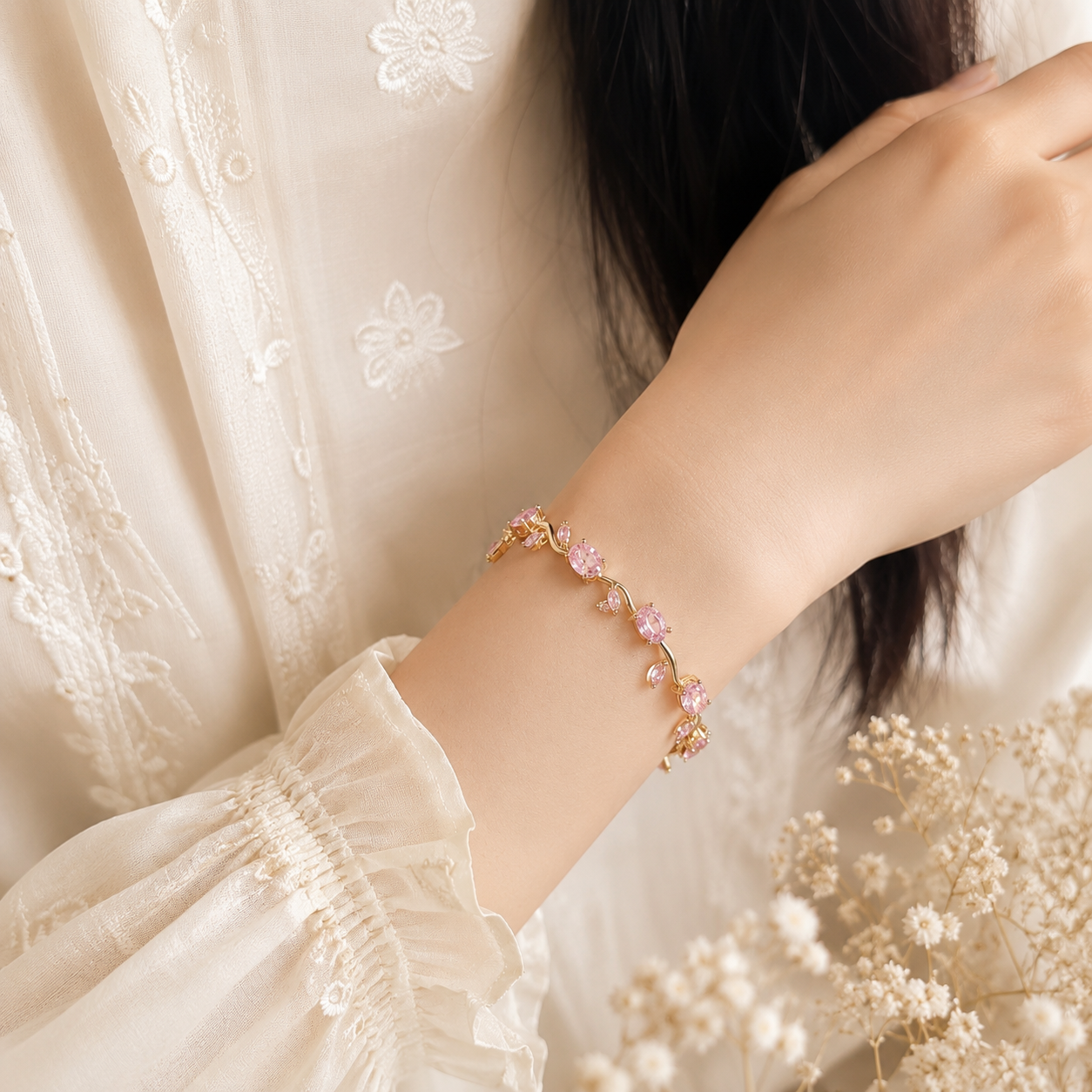 Blush Bloom Tulip bracelet