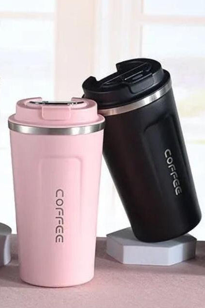 Sleek Stainless Steel Coffee Mug – Insulated Travel Cup for Hot & Cold Drinks
